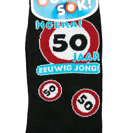 Grappige Sokken 50 Jaar 1 paar