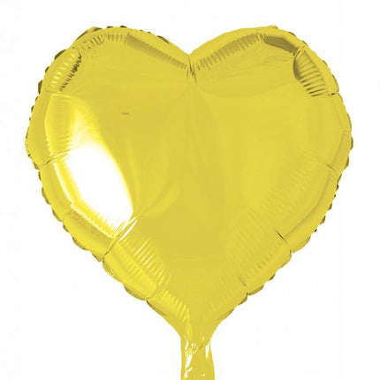 Helium Ballon Hart Geel 46cm leeg