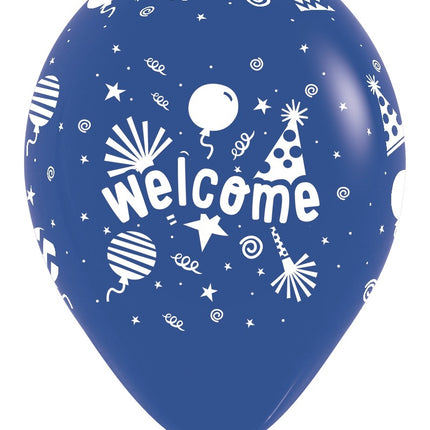 Ballonnen Welcome Fashion Solid Mix 30cm 25st