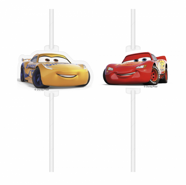 Cars 3 Rietjes Papier 4st