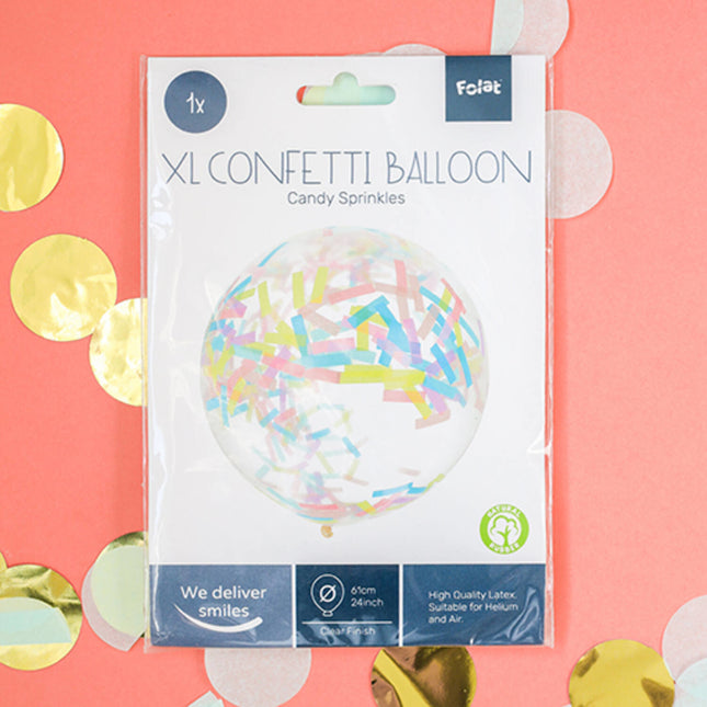 Confetti Ballon Pastel 61cm