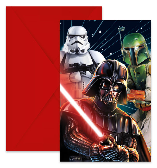 Star Wars Uitnodiging Galaxy 6st