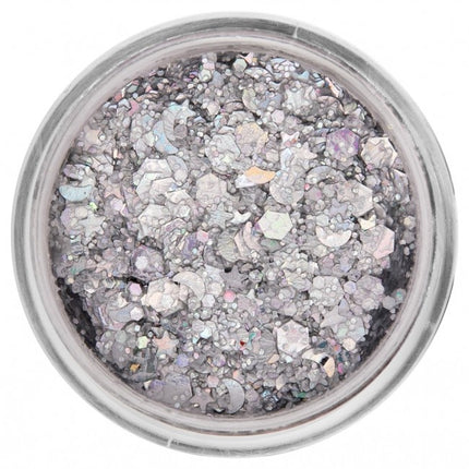 PXP Pressed Chunky Glitter Creme Lucky Silver 10ml