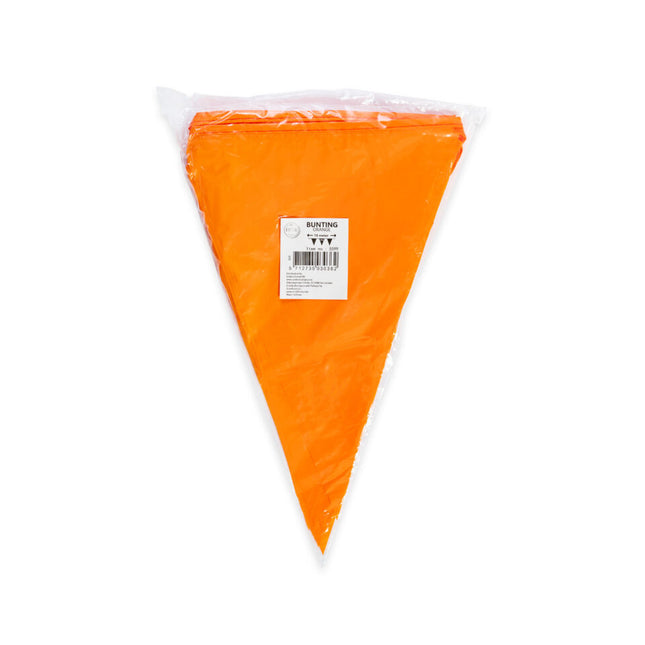 Oranje Slinger 30cm Vlaggen 10m