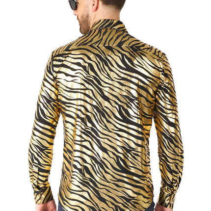 Tijger Goud Overhemd Heren OppoSuits