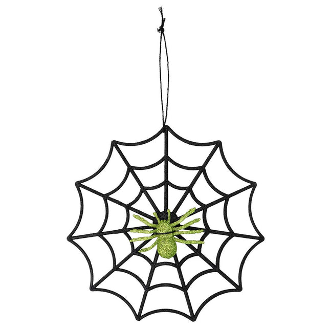 Halloween Glitter Spinnenweb Spin 30cm