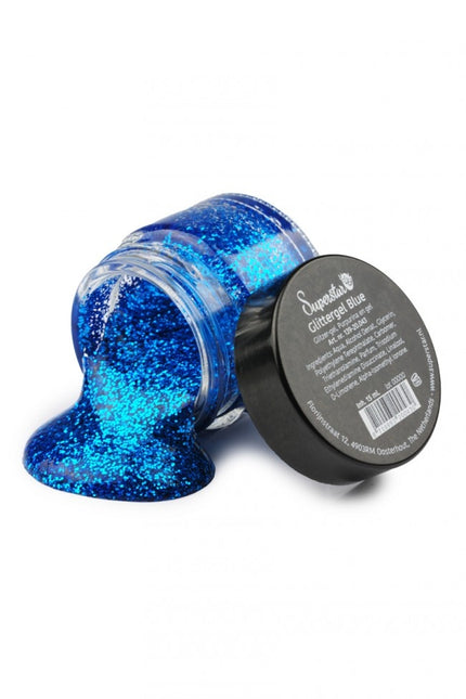 Blauwe Glitter Gel