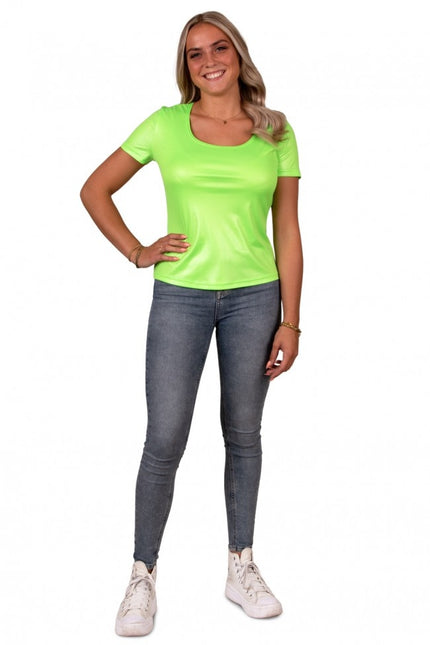 T-Shirt Dames Neon Groen