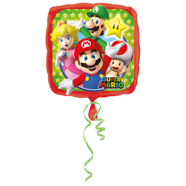 Super Mario Helium Ballon 43cm leeg