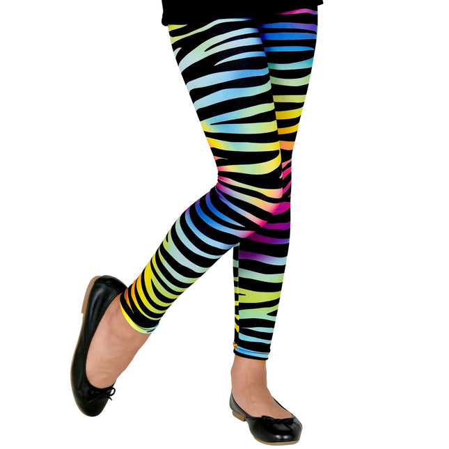 Neon 80S Legging Meisje