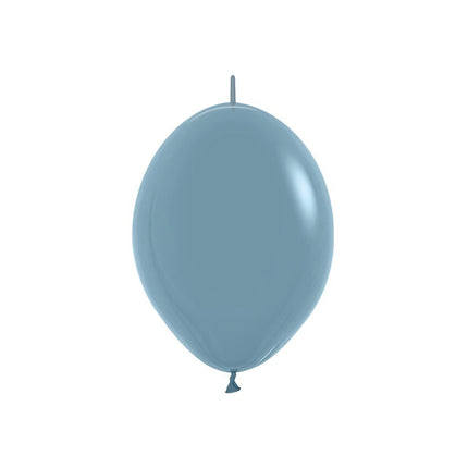 Ballonnen Pastel Dusk Blue 15cm 50st