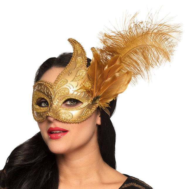 Oogmasker Venice Prezioso Goud