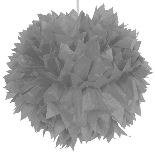 Pompon Zilver 30cm