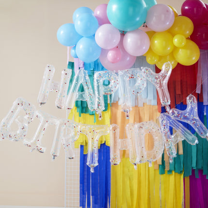 Happy Birthday Letter Ballon Confetti