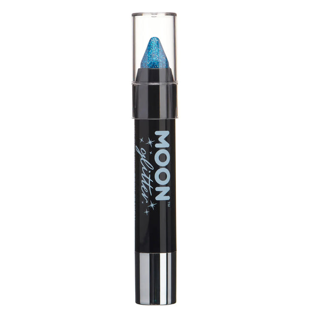 Moon Glitter Holographic Body Crayons Blue 3.2g