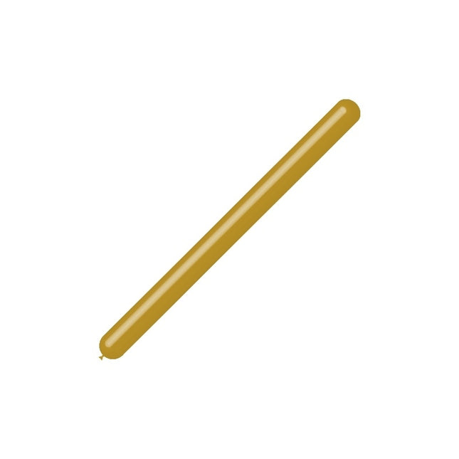 Gouden Modelleerballonnen 7,5cm 150cm 100st