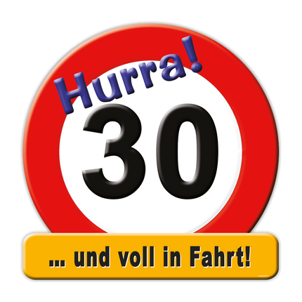 Deurbord 30 Jahre 50cm