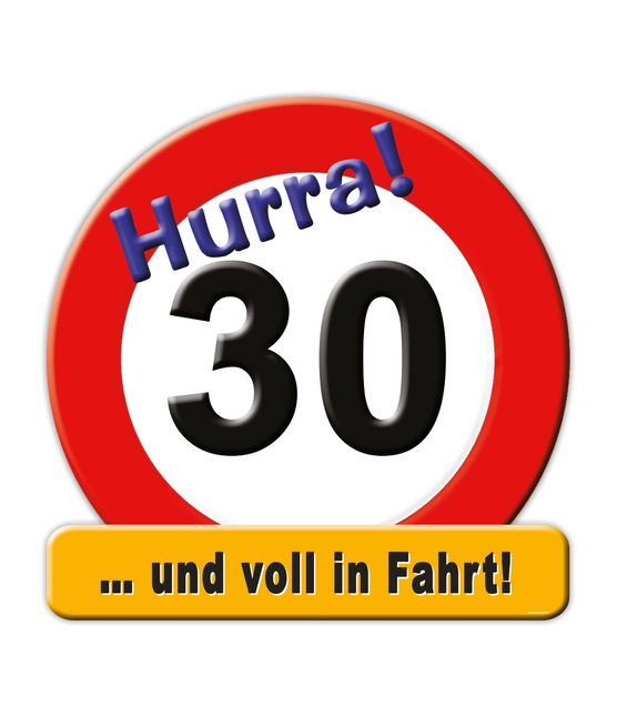 Deurbord 30 Jahre 50cm