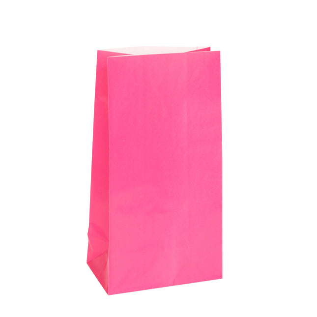 Uitdeelzakjes Roze 25cm 12st