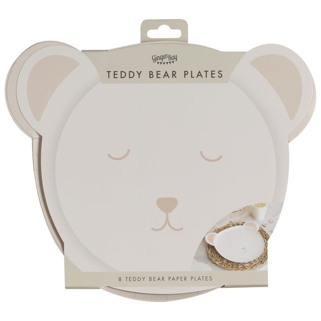 Babyshower Borden Papier Teddy 8st