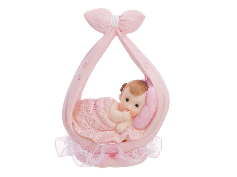 Taarttopper Baby Meisje In Sjaal 11cm