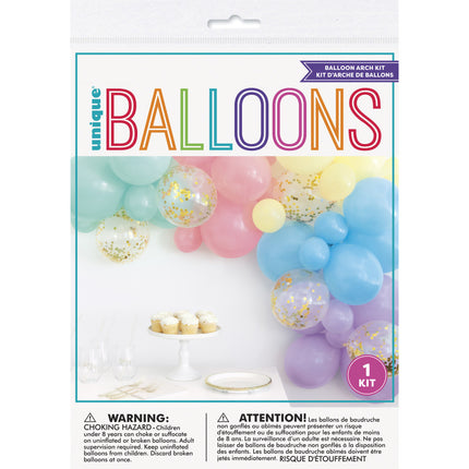 Ballonnenboog Zelf Maken Set Pastel 2,43m