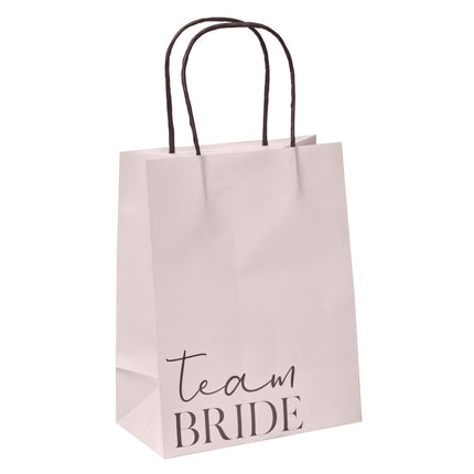 Bruiloft Uitdeeltasjes Team Bride 16cm 5st