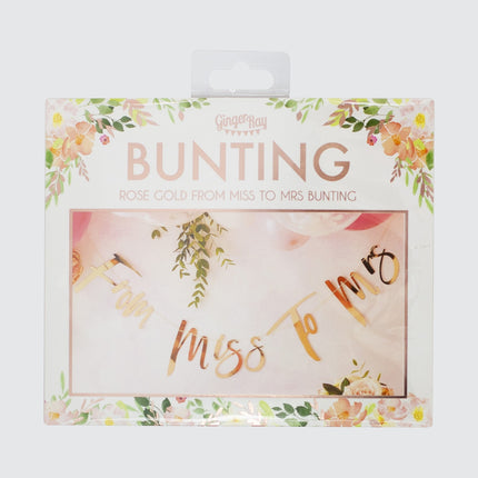 Rose Gouden Bruiloft Letterslinger From Miss To Mrs 1,7m