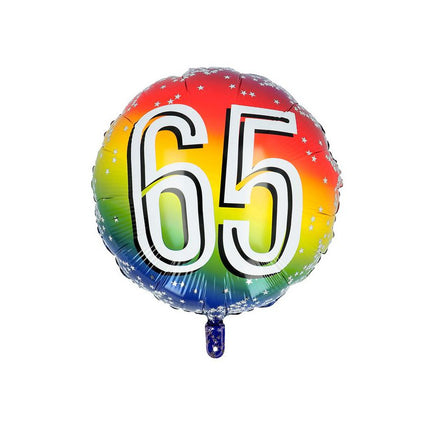 65 Jaar Helium Ballon 45cm