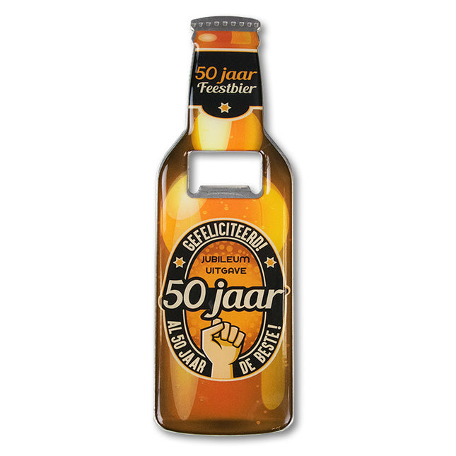 Bieropener 50 Jaar 18,5cm