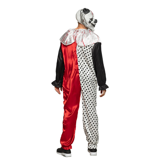 Halloween Clown Kostuum Zwart Wit M/L