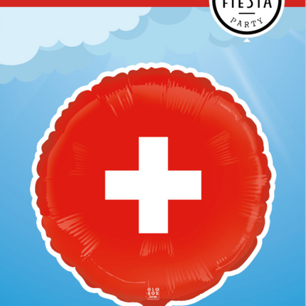 Zwitserland Helium Ballon Leeg 45cm