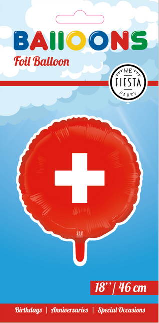 Zwitserland Helium Ballon Leeg 45cm