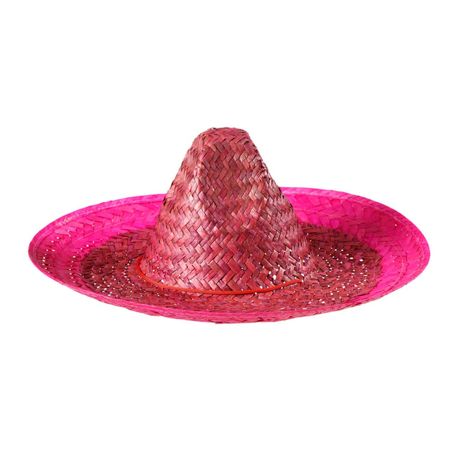 Roze Sombrero Roze 48cm