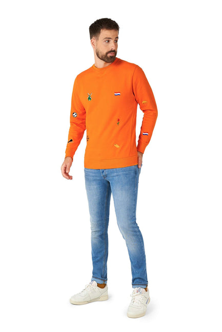 Oranje Holland Hup Trui Heren OppoSuits