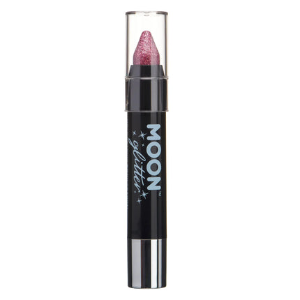 Moon Glitter Holographic Body Crayons Pink 3.2g