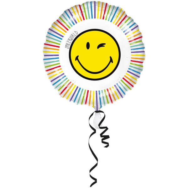 Helium Ballon Smiley Leeg 43cm