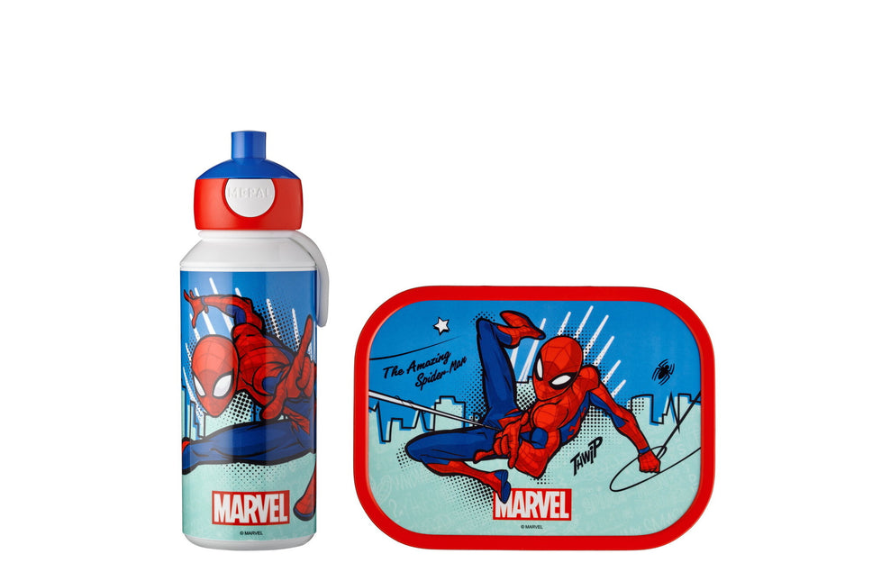 Lunchset Campus Drinkfles+Lunchbox Spiderman