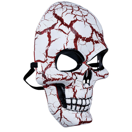 Rood Witte Halloween Masker Schedel