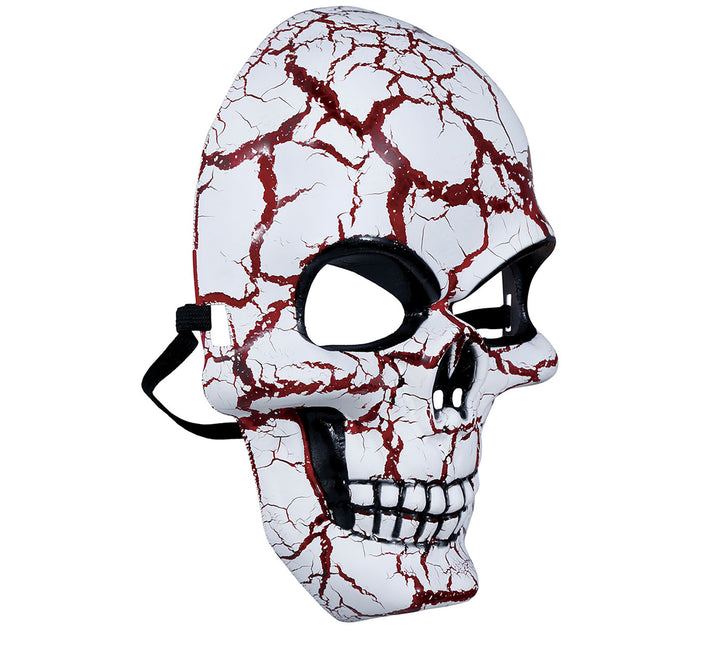 Rood Witte Halloween Masker Schedel