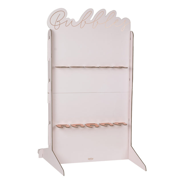 Rose Gouden Tafeldecoratie Prosecco Standaard 69cm