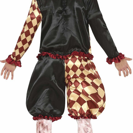 Horror Clown Halloween Kostuum Heren Rood