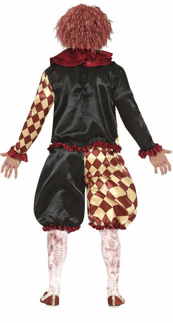 Horror Clown Halloween Kostuum Heren Rood