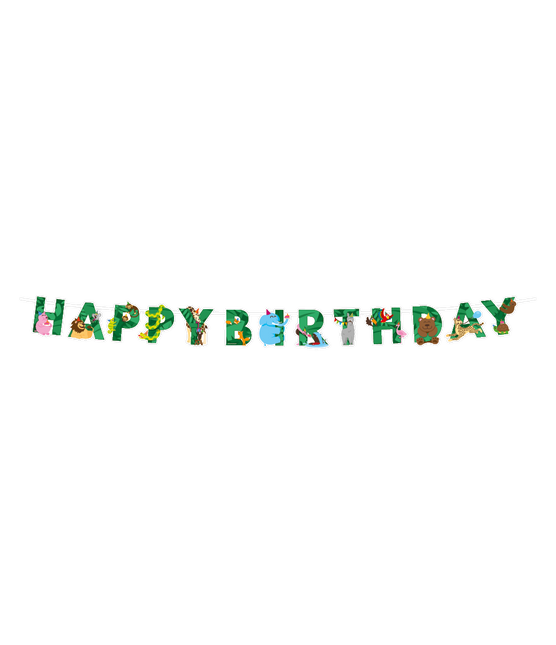 Jungle Letterslinger Happy Birthday 2,5m