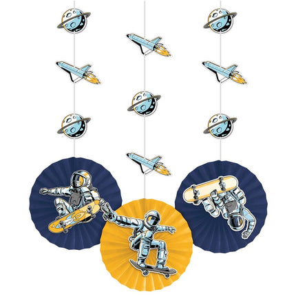 Space Party Hangdecoratie 91cm 3st