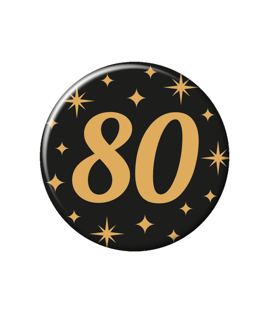 80 Jaar Button