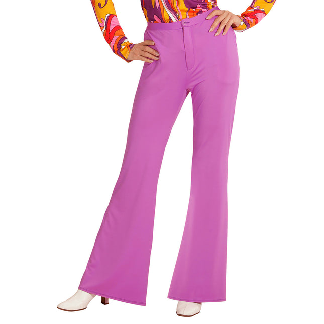 Disco 70S Broek Paars Dames