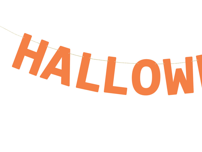 Zwarte Halloween Banner 2,5m