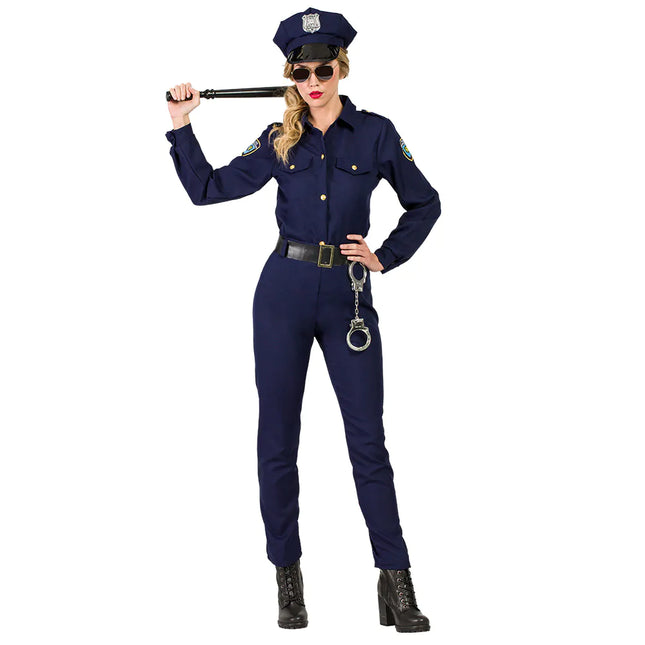 Politie Kostuum Blauw Dames