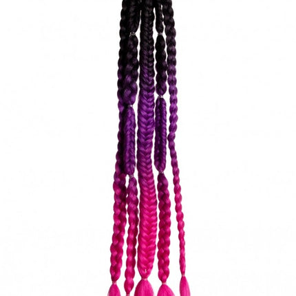 Hair Extension Festival Black/Purple/Pink